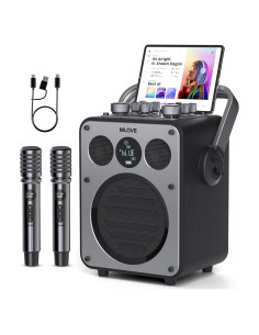 MLOVE D5 Máquina de Karaoke Profesional Bluetooth 200W