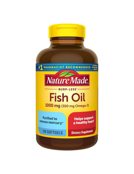 Nature Made Aceite de Pescado Omega 3 1000mg 150 Cápsulas