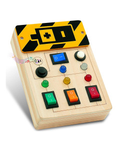 Tablero Ocupado Montessori Sulevalt de Madera para Niños 1-4 Años