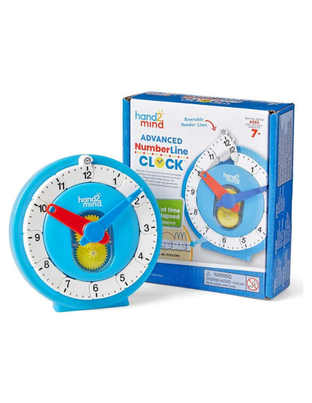 Reloj de Enseñanza Analógico hand2mind para Niños - Juego de 1
