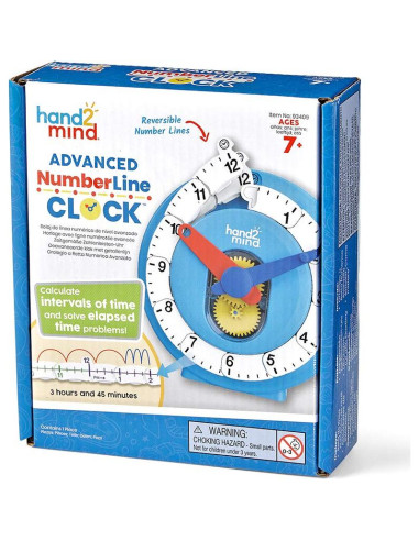 Reloj de Enseñanza Analógico hand2mind para Niños - Juego de 1