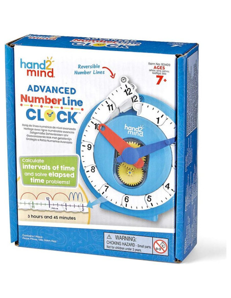 Reloj de Enseñanza Analógico hand2mind para Niños - Juego de 1