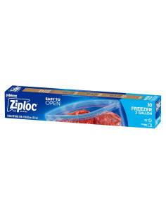 Bolsas de Almacenamiento Ziploc 2 Galones 10 Unidades Reutilizables