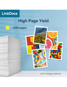 Cartucho de Tinta Amarillo Compatible LinkDocs LC406XL para Brother 2