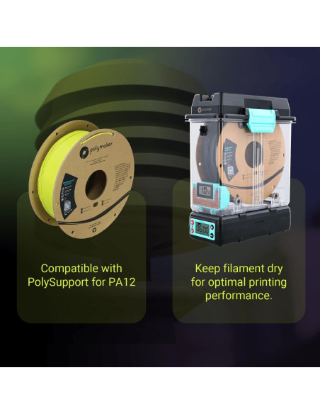 Filamento 3D Polymaker ASA-CF08 1.75mm Negro 0.5kg Resistente UV