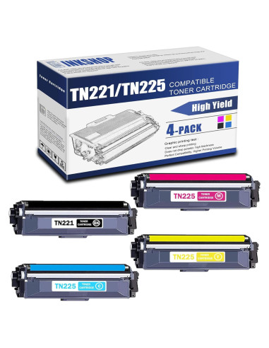Cartucho de Tóner INKSHOP TN-225 Compatible 4PK (BK/C/M/Y)