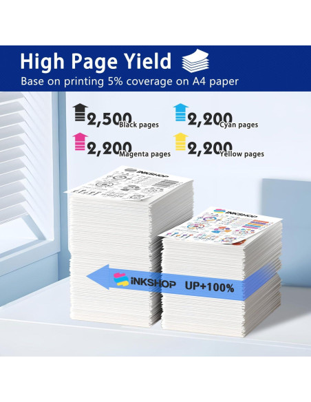 Cartucho de Tóner INKSHOP TN-225 Compatible 4PK (BK/C/M/Y)