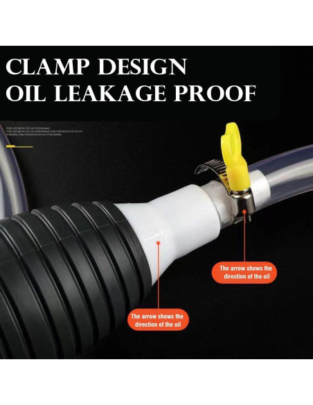 Bomba de Sifón Manual JJMNKMN 1m para Gasolina y Agua