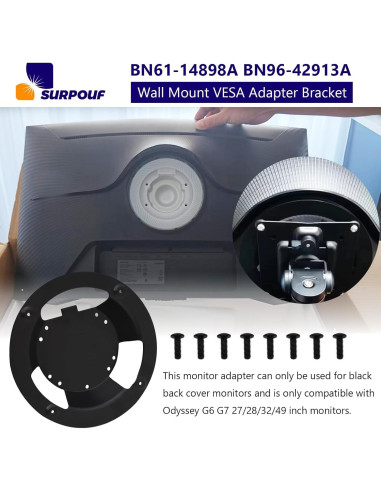 Soporte de Montaje en Pared VESA SURPOUF para Monitores Samsung Odyssey G6 G7 27-49"