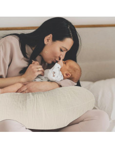 Funda de Almohada de Lactancia Lethooly Algodón Muselina 57x46cm 2