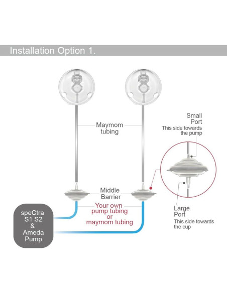 Kit de Tubos Maymom para Copas Freemie y Bombas Spectra S1/S2