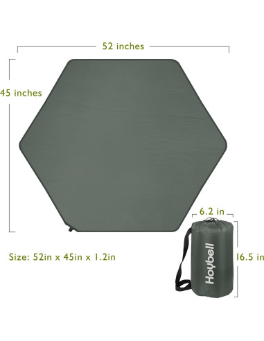 Colchón Autoinflable para Parque Infantil Hoybell - Gris Oscuro