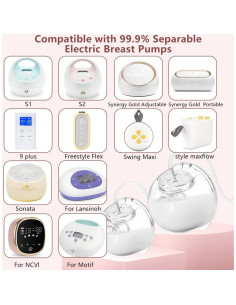 Juego de 2 Copas de Recolección de Leche IVARONAL + 10 Insertos 2