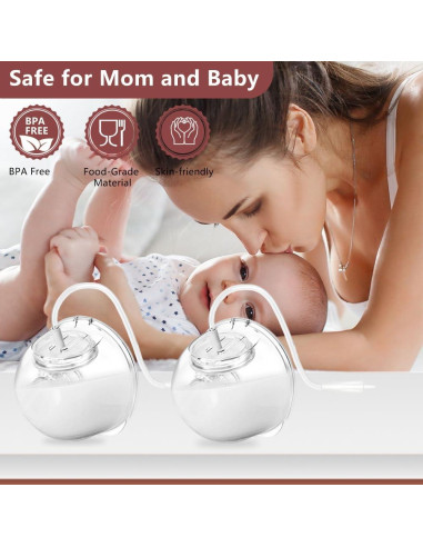 Juego de 2 Copas de Recolección de Leche IVARONAL + 10 Insertos