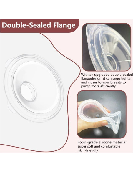 Juego de 2 Copas de Recolección de Leche IVARONAL + 10 Insertos