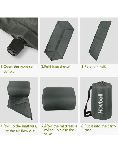 Colchón Autoinflable para Parque Infantil Hoybell - Gris Oscuro