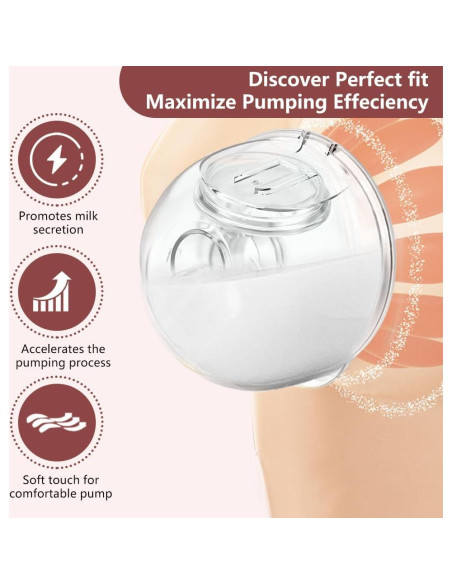 Juego de 2 Copas de Recolección de Leche IVARONAL + 10 Insertos