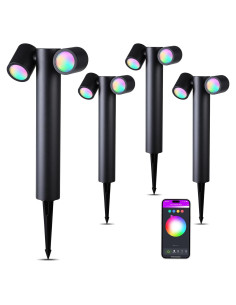 Luces de Camino Inteligentes LEONLITE RGB 12V-24V 800LM - Paquete de 4