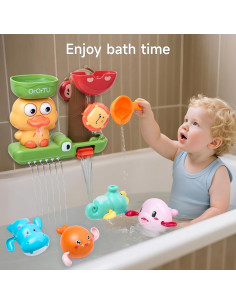 Juguetes de baño OR OR TU 4 Piezas Engranajes Giratorios 18M+ 2