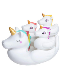 Juguetes de Baño Woby Unicornio 4 Piezas para Bebés 6-12 Meses
