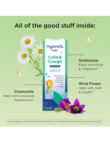 Jarabe para la tos y resfriado Hyland's 118 ml - Niños 2 años+