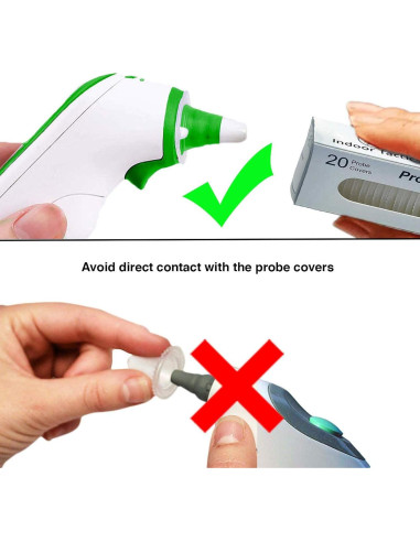 200 Cubiertas de Probe para Termómetro de Oído Braun - Desechables