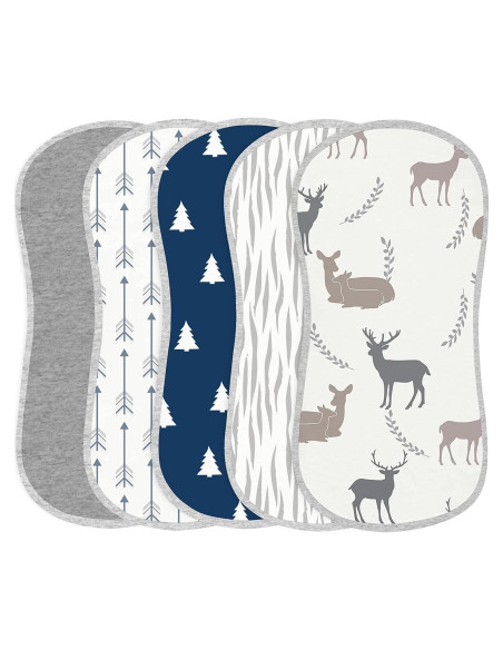 Juego de Paños de Eructo Thobby 100% Algodón Orgánico 5 Pzas Juego de Paños de Eructo Thobby 100% Algodón Orgánico 5 Pzas