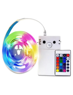 Luces de tira LED con sensor de movimiento Litupshow 1.49m RGBW