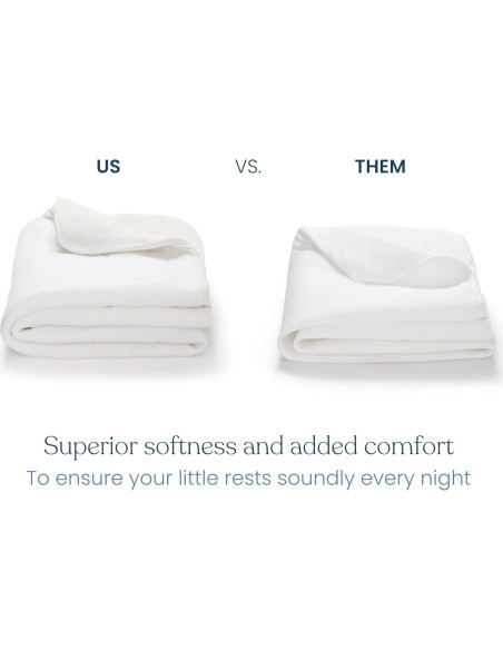 Funda de Colchón para Cuna HALO Transpirable Impermeable 71x133 cm