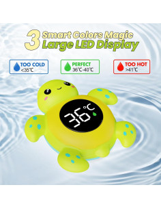 Termómetro 2 en 1 FDK para Baño y Habitación Bebés Tortuga 2