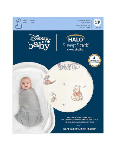 HALO SleepSack Swaddle Manta Ajustable 100% Algodón 3-6 Meses 2