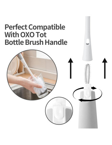 Cabezal de Repuesto para Cepillo de Botellas OXIETIN - Nylon