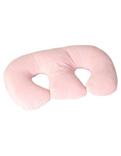 Cojín Twin Z Rosa 6 en 1 para Lactancia y Soporte Gemelos