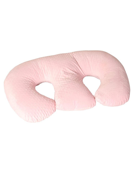 Cojín Twin Z Rosa 6 en 1 para Lactancia y Soporte Gemelos
