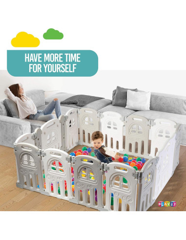 Parque Infantil Plegable Play22 de 14 Paneles - Seguridad para Niños