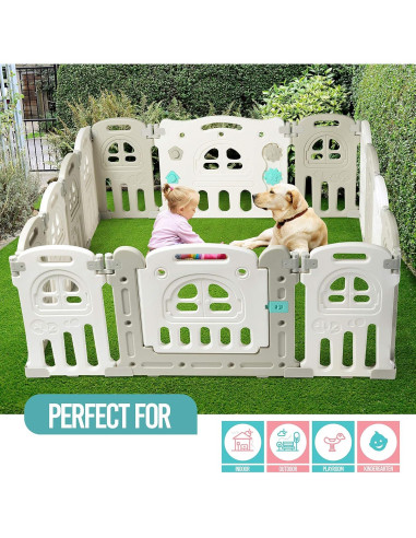 Parque Infantil Plegable Play22 de 14 Paneles - Seguridad para Niños