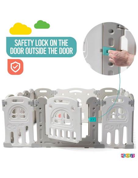 Parque Infantil Plegable Play22 de 14 Paneles - Seguridad para Niños