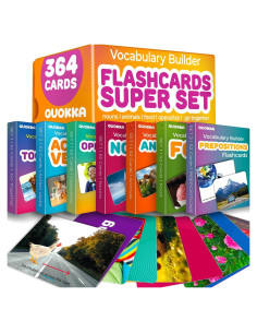 Tarjetas Didácticas QUOKKA 364 para Niños y Adultos - Vocabulario