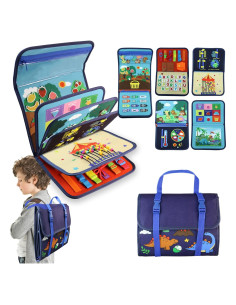 Libro Ocupado Montessori Floatlive 31x16.8 cm para Niños 1-4 Años