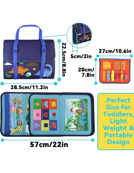 Libro Ocupado Montessori Floatlive 31x16.8 cm para Niños 1-4 Años Libro Ocupado Montessori Floatlive 31x16.8 cm para Niños 1-4 Años