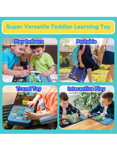 Libro Ocupado Montessori Floatlive 31x16.8 cm para Niños 1-4 Años