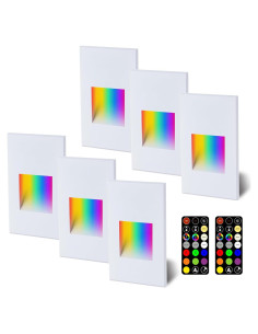 Luces de Escalera LED RGB AXOTEXE 12V 4W Control Remoto 30 Colores