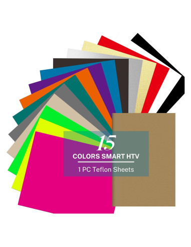 Paquete de 16 Piezas de Vinilo Termoadhesivo HAWERSI 24.1x30.5cm