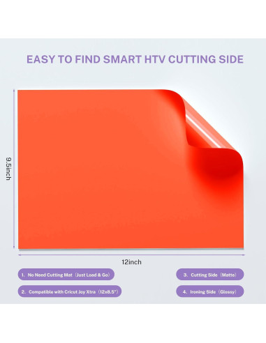 Paquete de 16 Piezas de Vinilo Termoadhesivo HAWERSI 24.1x30.5cm