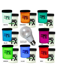 Juego de Pintura Acrílica Neutra Brillante Glomania 7 Colores 15ml