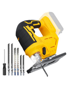 Sierra de calar inalámbrica FIGYK 20V con luz LED y 6 hojas