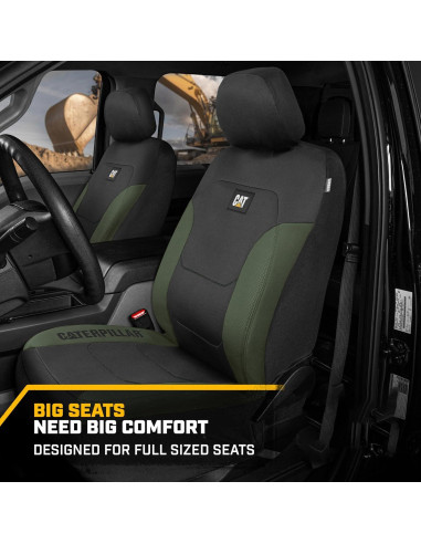 Cubiertas de Asiento Cat FlexFit Verde Cazador - 2 Piezas