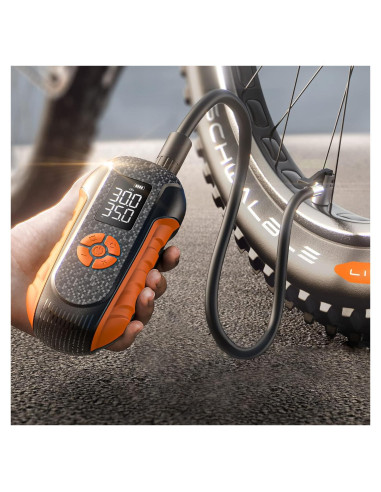 Bomba de Bicicleta Eléctrica LISEN 150 PSI Inalámbrica 0.54 kg