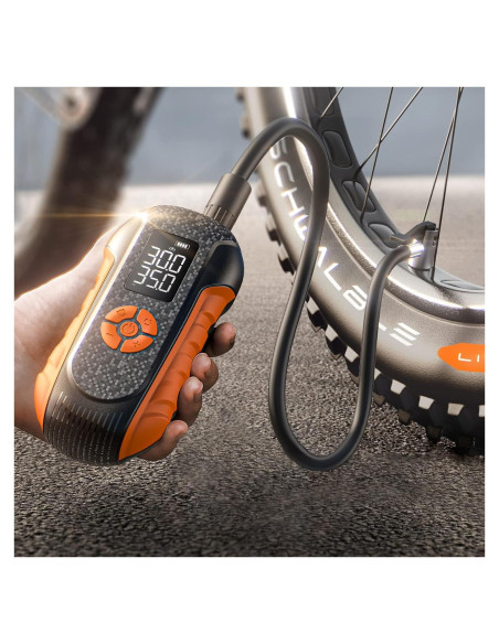 Bomba de Bicicleta Eléctrica LISEN 150 PSI Inalámbrica 0.54 kg
