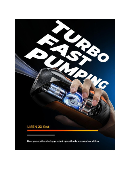 Bomba de Bicicleta Eléctrica LISEN 150 PSI Inalámbrica 0.54 kg